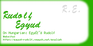 rudolf egyud business card